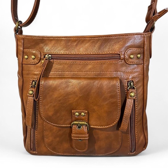 KL928 Handbags - KL928 Medium Crossbody Bag with Multi Pockets & Adjustable Strap